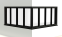 sh_Janela PVC 4 Folhas Correr de Canto